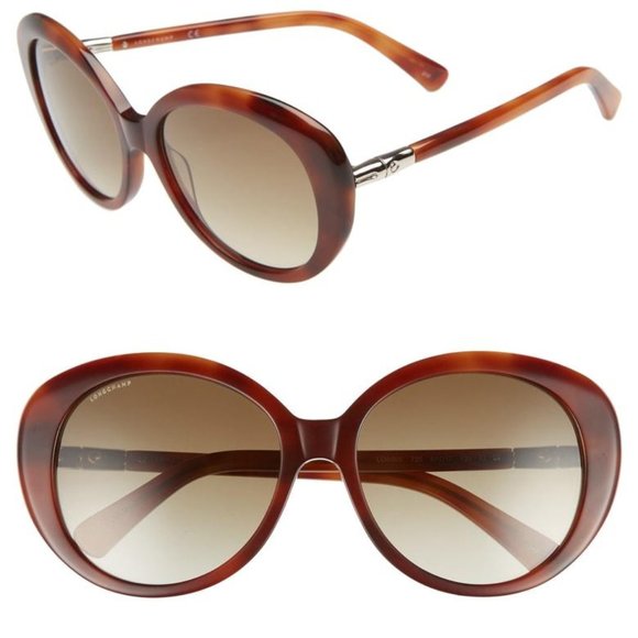 Longchamp NWT 57mm Gradient Oval Sunglasses
